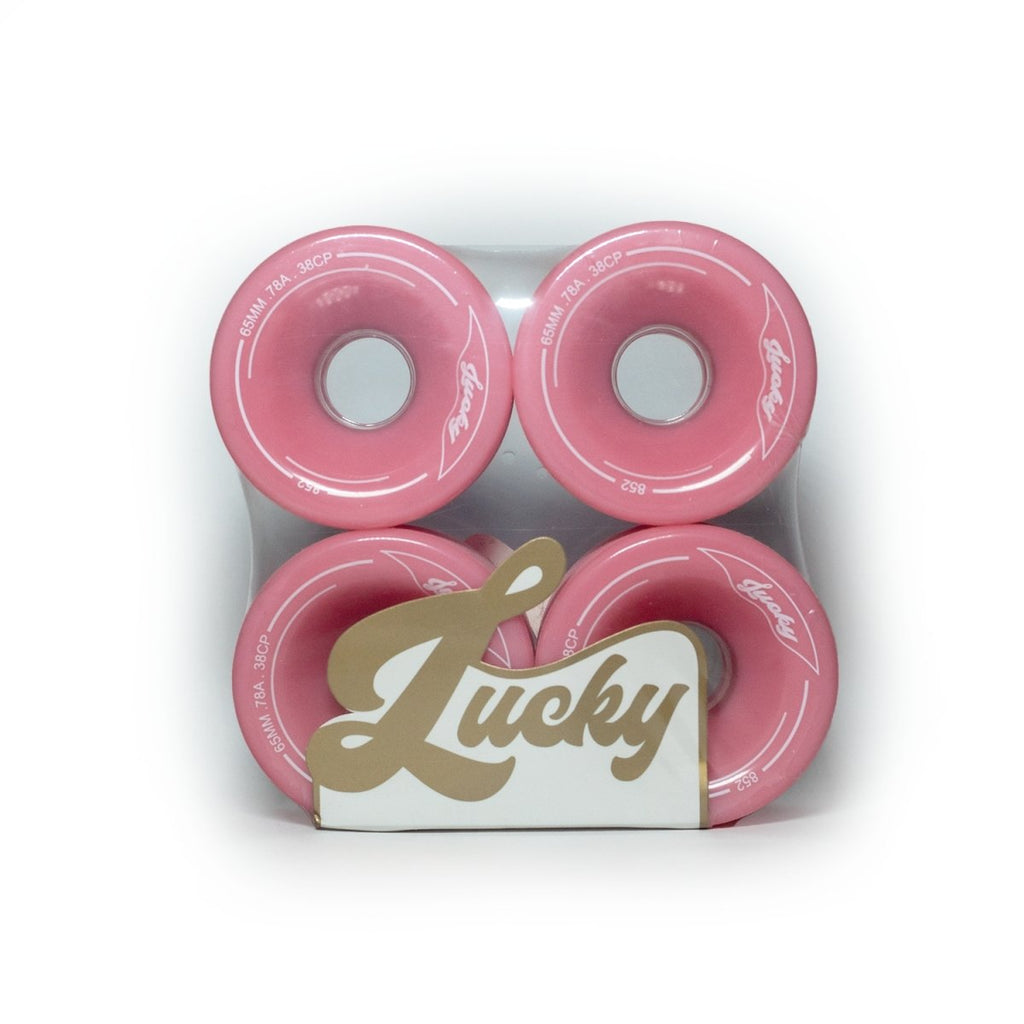Lucky Wheels - Sixty Five - Pink - 65mm / 78a (Set of 4 Wheels)____True Supplies