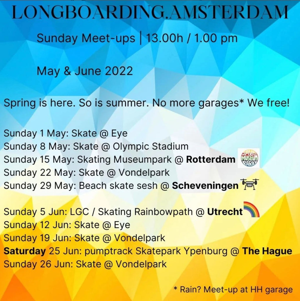 The Amsterdam planning for May and June of 2022 - True Supplies
