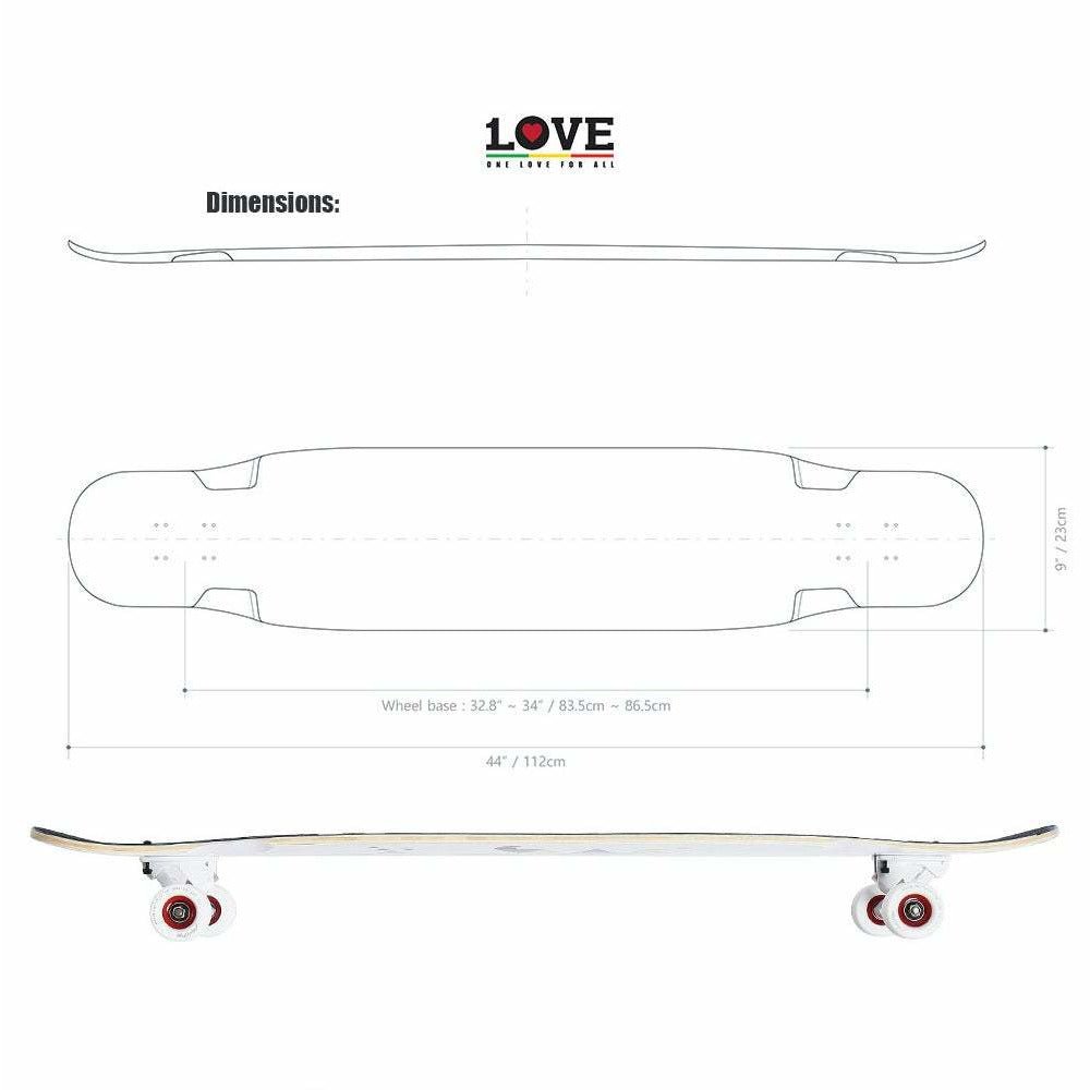 1LOVE - TAPETE 44" LEMON BLACK____True Supplies