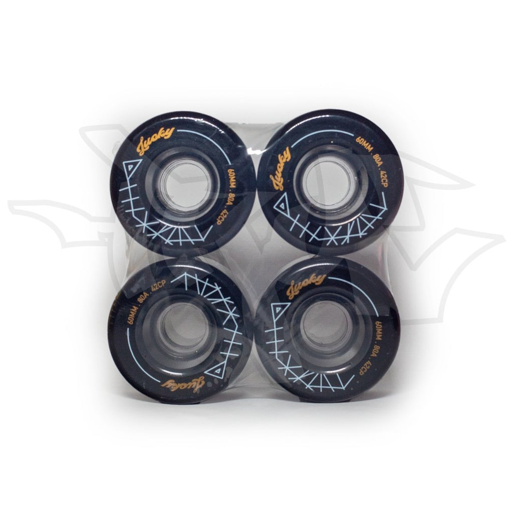 Lucky Wheels - Archetype Sixties - Black - 60mm / 80a (Set of 4 Wheels)_Sticky___True Supplies