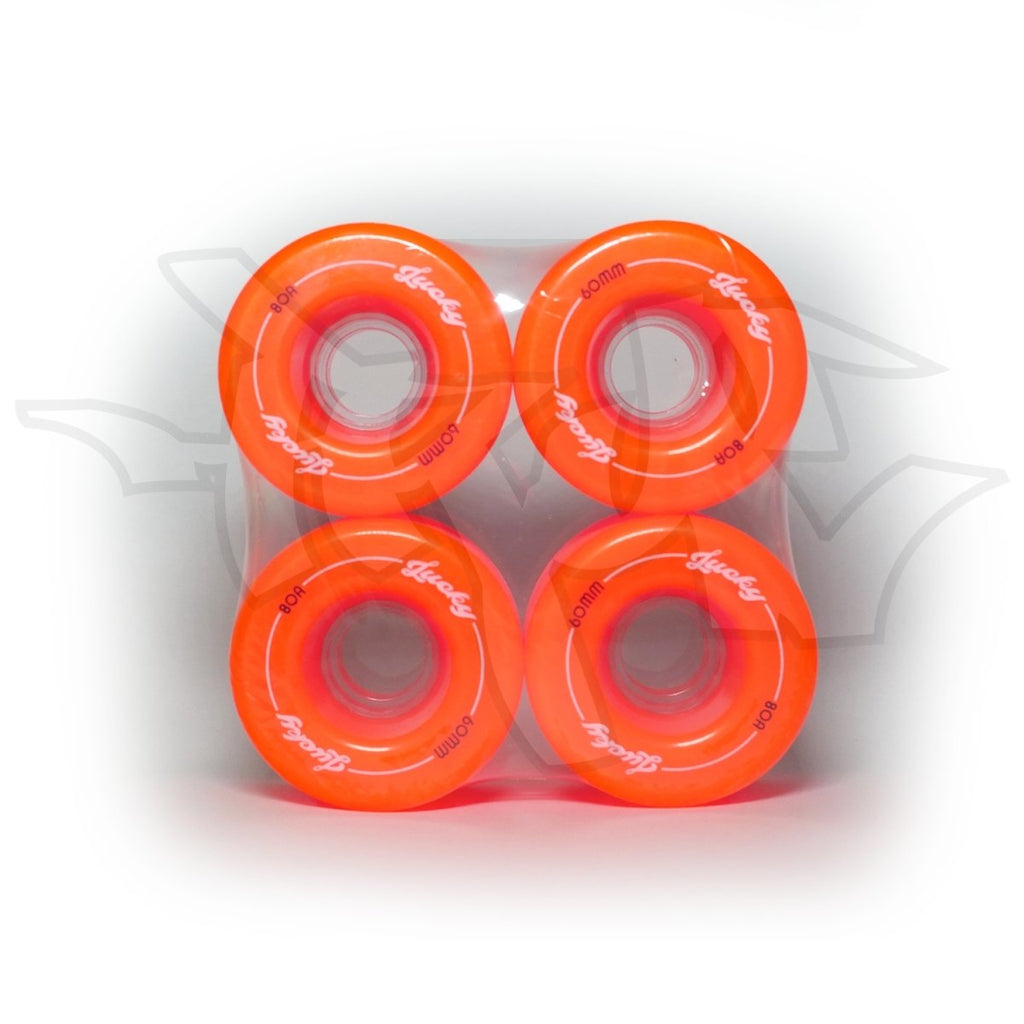 Lucky Wheels - Orange Moon Cakes - 60mm / 80a (Set of 4 Wheels)____True Supplies