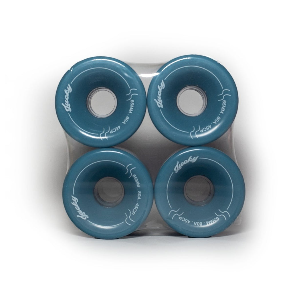 Lucky Wheels - Sixty Five - Sea Blue - 65mm / 80a (Set of 4 Wheels)____True Supplies