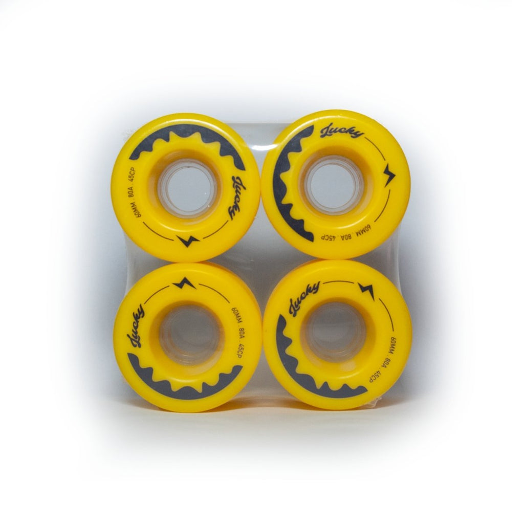 Lucky Wheels - Yellow Moon Cakes - 60mm / 80a (Set of 4 Wheels)____True Supplies