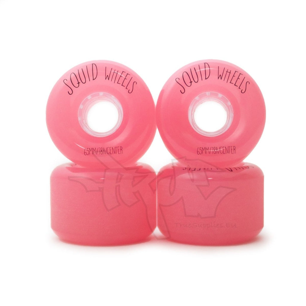 Squid Wheels - Pink - 65mm / 78a (set of 4)____True Supplies