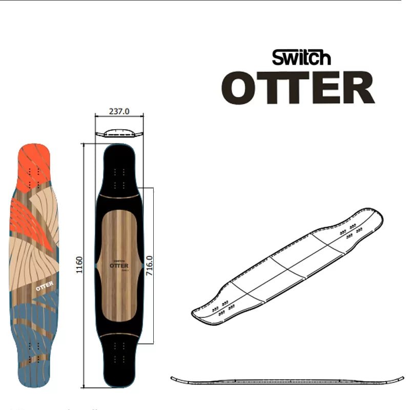 Switch Longboards - Otter 46"_Flex 2___True Supplies